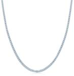 SAVICKI Colier tennis din aur alb 585 cu diamante albe 3.300 ct 2, 5 mm 40 cm
