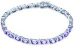 SAVICKI Brățară tennis din aur alb 585 cu tanzanite și diamante 3, 6 mm 18 cm