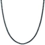 SAVICKI Colier tennis aur alb 585 diamante negre 4.380 ct 3, 0 mm 42 cm