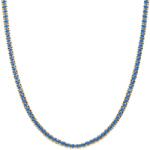 SAVICKI Colier tennis aur 585 safire albastre 5.840 ct 42 cm