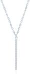 SAVICKI Colier dreptunghi din aur 585 cu diamante albe 0.14 ct 43 cm