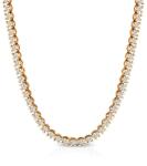 SAVICKI Colier tennis din aur 585 cu safire albe 9.200ct: 3, 8 mm 40 cm