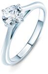 SAVICKI Inelul de logodnă The Light: aur alb, diamant