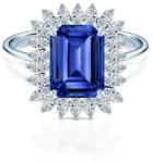 SAVICKI Inel Savicki: aur alb, safir albastru, diamante - savicki - 82 157,00 RON