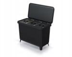 Prosperplast Systema hulladékgyűjtő, fekete, 3x10l (NKS45W3-S411)