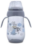  Lorelli My Friend Tanulópohár Aszimmetrikus szilikon csőrrel, Kék maci 6+ hó (250 ml/db) - babybear