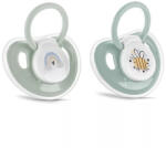  Lorelli My Friend Játszócumi Kupakos, 2db-os, Zöld méhecske szilikon cseresznye (méret: 1) 0+ hó (2 db/cs) - babybear