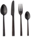 Bizzotto Set 16 tacamuri masa otel negru satinat 4x14, 5h; 5x19h; 5x18, 8h; 8x21, 5h (0555406) Tacam