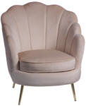 AdTrend Fotoliu velur crem 75 x 71 x 84 cm (67944)