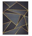 StandHeiz Szőnyeg 200X300 CM Fekete Arany Geometrikus Modern Nappali Szoba Bcf (4)