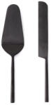 Bizzotto Set 2 tacamuri servire desert otel negru satinat Hestia 6x26h; 2, 5x27h (0555408) Tacam
