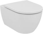  Set vas wc suspendat Ideal Standard Ellisse Rimless cu capac soft close alb (T569201)