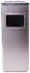 Limpio Cos gunoi cu scrumiera Limpio CS-02, Inox, Patrat, 30L, D240xH630 mm Cos de gunoi