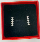 Flippy Cercei Dama Argint 925, Jolie, Model Bagheta cu 5 Pietre mici, 1.04 g, Argintiu (teo-125996)