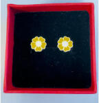 Flippy Cercei pentru Copii Argint 925, Jolie, Model Floricele, cu Email Colorat, 1.26 g, Argintiu (teo-125980)