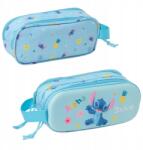 SAFTA Iskolai Tolltartó Kétrekeszes Tasak Tubus Disney Stitch 3D Nyomtatás (PIO_SAF_1)