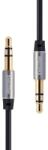 REMAX AUX кабел Remax RL-L100, 3.5mm мини жак, 1m, черен (RL-L100 Black)