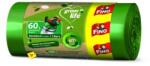 FINO Green Life extra erős, könnyen csomagolható hulladékzsákok 60 l-es kiszerelésben, 18 db