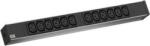 Bachmann 333.830 19 coll Hálózati szekrény elosztó Fekete (333830) (333830)