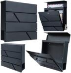 LeanToys Nagy Postaláda Leveleknek és Újságoknak, Antracit, 37x37x11 cm - 26730