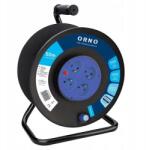 ORNO Hosszabbító Kábeltekercs, 4 Aljzat 2P+Z, Pvc Kábel H05Vv-F 3X1.5Mm2, 50M, Termikus, Áramköri Vakok