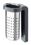 Galicja Infuser teához és gyógynövényekhez nyéllel, Galicja, Inox/műanyag, 5, 5x4x6, 5 cm, ezüst/fekete