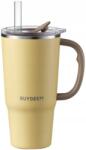 Mellow Yellow BUYDEEM Thermo Mug With Straw 700 ml, model DS57, color Mellow Yellow (DS57-MY) (DS57-MY)