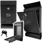 Lean Postaláda Leveleknek És Újságoknak, Fekete Horganyzott Acél, 32, 5×22, 5×9, 5Cm26731