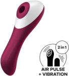 Satisfyer Dual Crush 2 в 1 вакуумен стимулатор за клитор + G-точка вибратор (червен)
