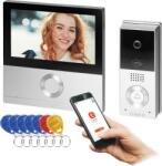 ORNO TALOS, Video-intercom Készlet, 4-vezetékes, 7", Wi-Fi, Érintőképernyő, Full HD, RFID