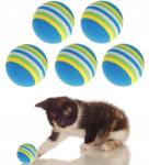 DKM Labda Macskáknak 5 Db Puha Csendes Habszivacs (piłka niebieska 5 sztuk)