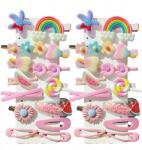 EdiBazzar Hajcsat szett 28 db-os gyerek hajcsat rózsaszín ajándék (Spinki do włosów Zestaw 28 szt dziecięcych)