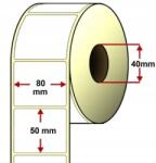 Neopak Thermo címkék 80x50 öntapadós Fehér 500db nyomtató matrica (ETTERM80X5)
