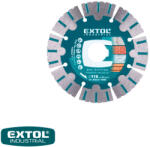Extol Industrial 8703036 Long Life Cut univerzális gyémánttárcsa, szegmentált (beton, gránit, tégla) - 115x22, 2 mm (8703036)