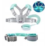  2 az 1-ben Kézi Póráz Biztonsági Fejpánt Led-del 2026 Új (6921478861440)