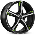 RONAL JANTA Ronal R62 green CB76 8.0/19" 5x108 ET45 JBFG - Jetblack-Matt-Frontkopiert