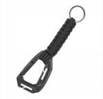 Mil-Tec Paracord nyakpánt Molle Cerna karabinerrel (15908001)
