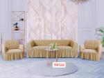 DELFIN Huse Elastice Pt Canapea si 2 Fotolii Jacquard Cod TRF110