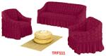 DELFIN Huse Elastice Pt Canapea si 2 Fotolii Jacquard Cod TRF111