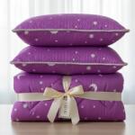 Ralex Pucioasa Set pilota 200x215cm 370g cu 2 perne 50x70, mov - PLT32 (PLT32)
