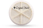 Crystal Nails - METÁL KÖRÖMGYÖNGY KÉSZLET - FÉLGYÖNGY - EZÜST