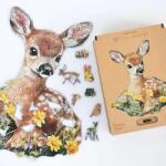 Lubiwood Bájos őzike fa puzzle (mp-daintydeer-a4)