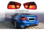 Tuning - Specials Stopuri LED Light Bar LCI Design compatibil cu BMW E90 Seria 3 Limuzina (2005-2008) Rosu Fumuriu (4907)