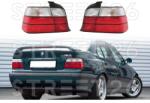 Tuning - Specials Stopuri compatibil cu BMW Seria 3 E36 Sedan (1990-1998) Rosu Clar (6361)