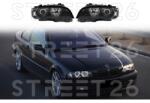 TUNING-TEC Faruri compatibile cu BMW Seria 3 E46 99-03 Coupe Cabrio Angel Eyes Negru (6669)