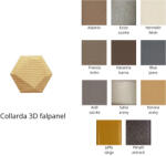 Innowall Hexa 3D falpanel 22, 5 cm - többféle színben (Hexa)