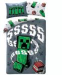 Halantex Minecraft: Creeper és TNT kétrészes ágyneműhuzat garnitúra - 140 x 200 cm (MNC-324BL) - jateknet