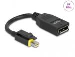 Delock Mini DisplayPort 1.4 és DisplayPort adapter 8K 60 Hz-es letartóztatással (65978)