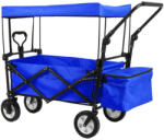  Összecsukható kocsi tetővel, húzható-tolható, sötétkék (HOP1001724-2) - flylite