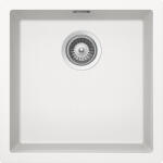SCHOCK Schock Kaia N-100 Cristadur Polaris konyhai mosogatótálca, gránit kompozit, hófehér, 456 x 456 mm, munkalapra/munkalap alá/szintbe építés (KAIN100POLA)